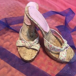 Floral pinup style heels